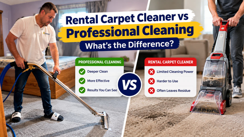 Rental Carpet Cleaner vs Professional Cleaning: What’s the Difference?