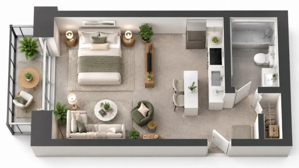 Condo Carpet Cleaning - 1 Bedrooms