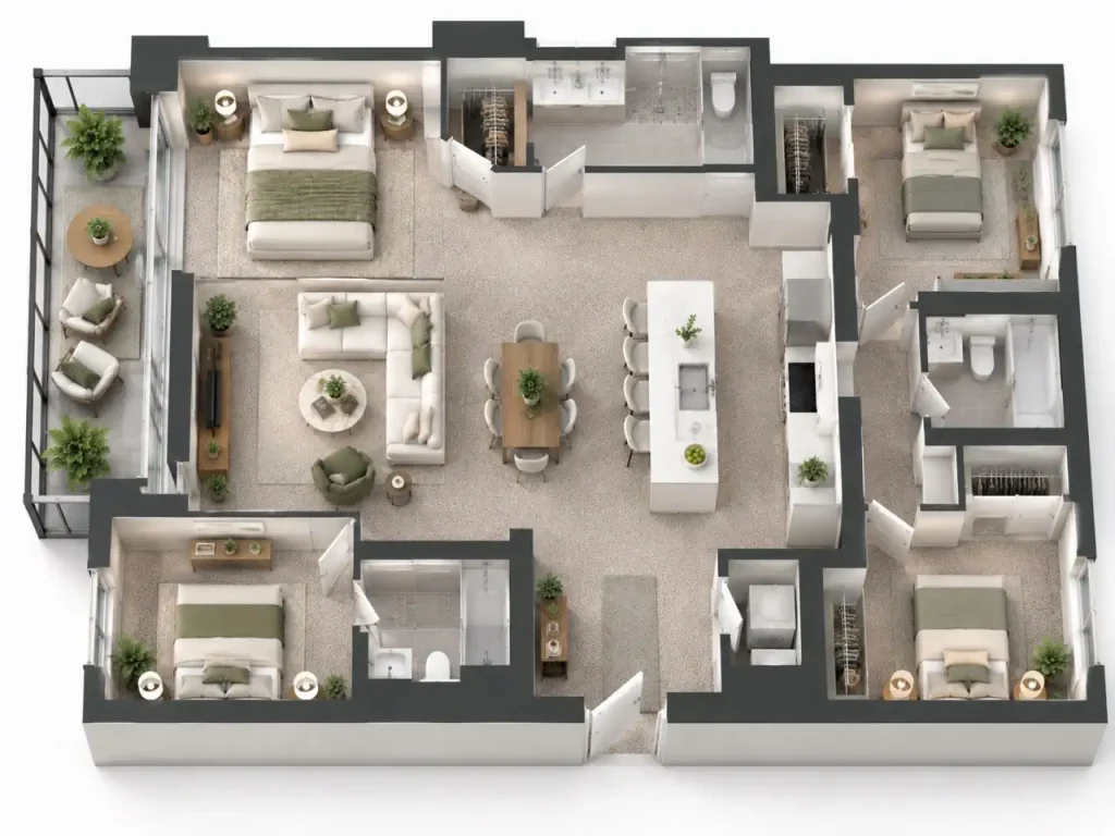 Condo Carpet Cleaning - 3 Bedrooms